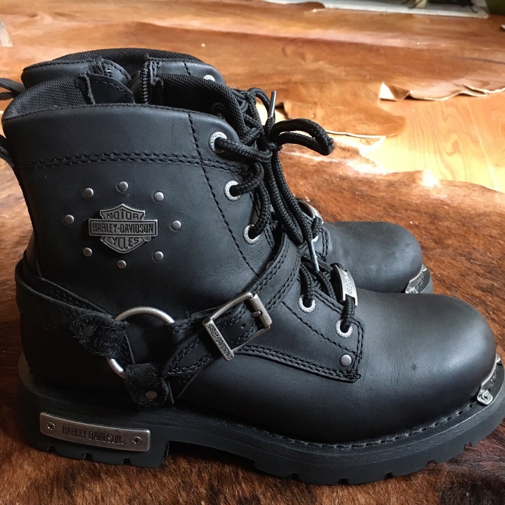 Harley Davidson motorcycle boots